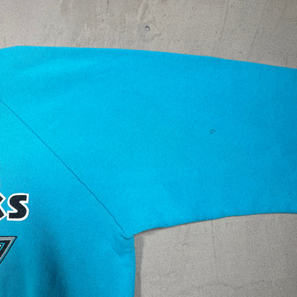 1990s San Jose Sharks Blue Crewneck Size Large USED v19124
