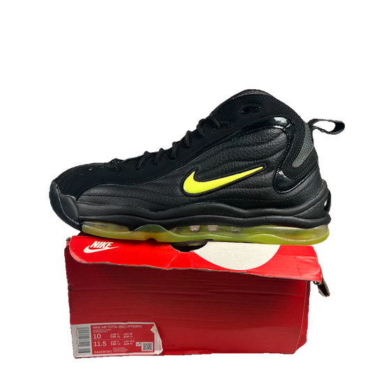 Nike Air Total Max Uptempo Black Volt (2020) Size 10 USED s23828