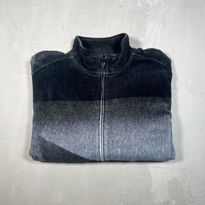 Supreme Geo Velour Track Jacket Black (2023) Size Large USED x17220