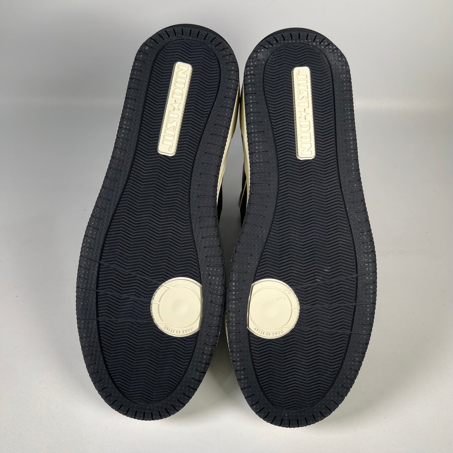 Just Don Panelled Black Basketball Shoes Size 10 USED s16889