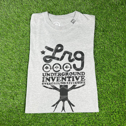 Y2K LRG Grey Tee Size Large USED v16648