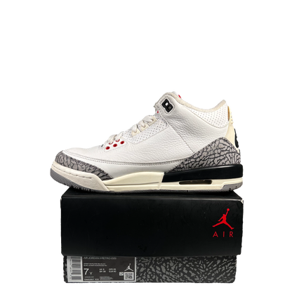 Jordan 3 White Cement Reimagined (2023) Size 7 USED s19572