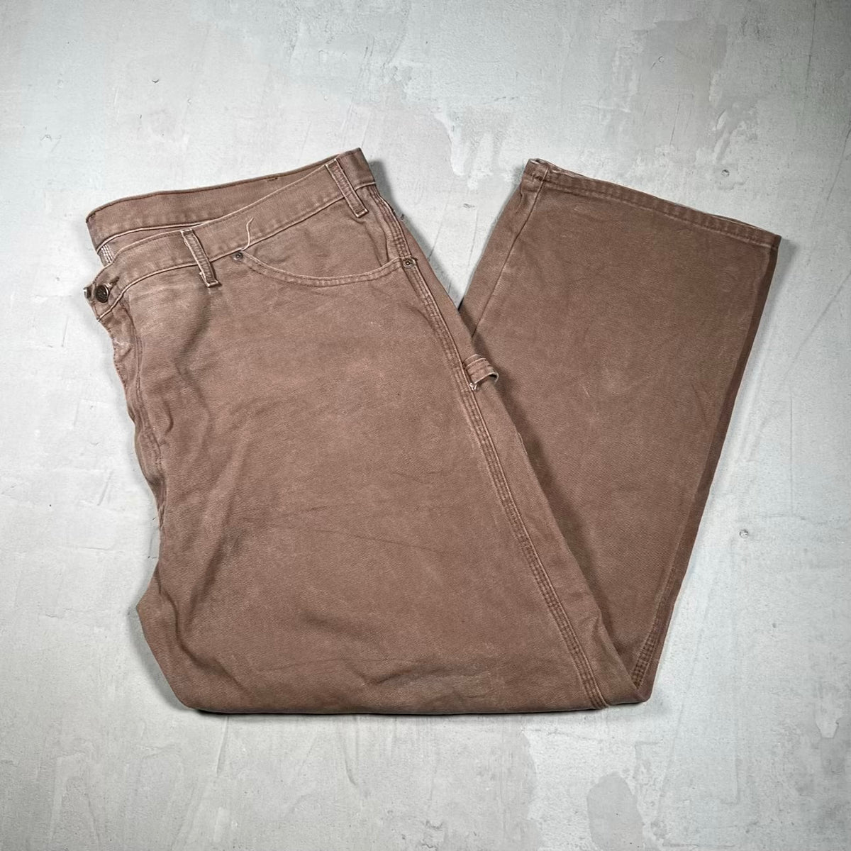Y2K Dickies Workwear Black Canvas Pants Size 44x30 USED v20146