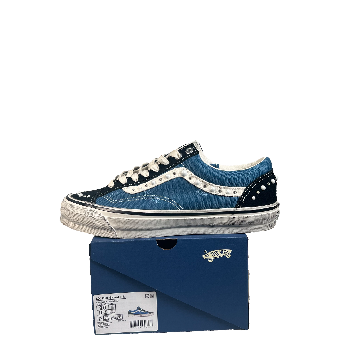 Vans Old Skool 36 Pearlized Pack Black Navy (2026) Size 9 USED
