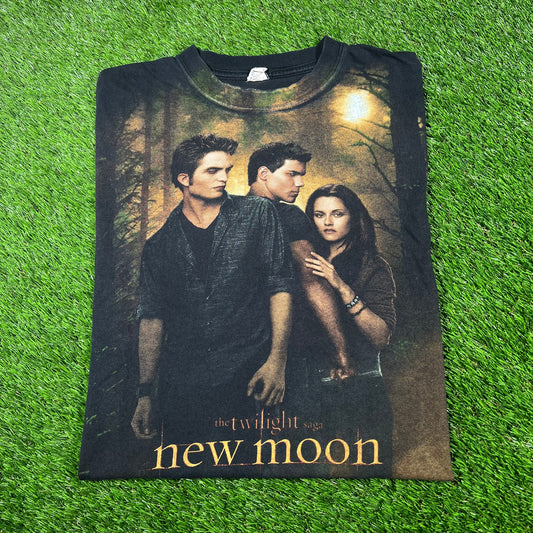 2009 Twilight New Moon Promo Black Tee Size Large USED v16946