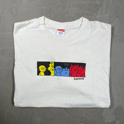 Supreme Life (2019) White Tee Size Large USED x18445