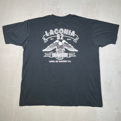 1992 Laconia Motorcycle Rally Black Tee Size XXL USED v18949
