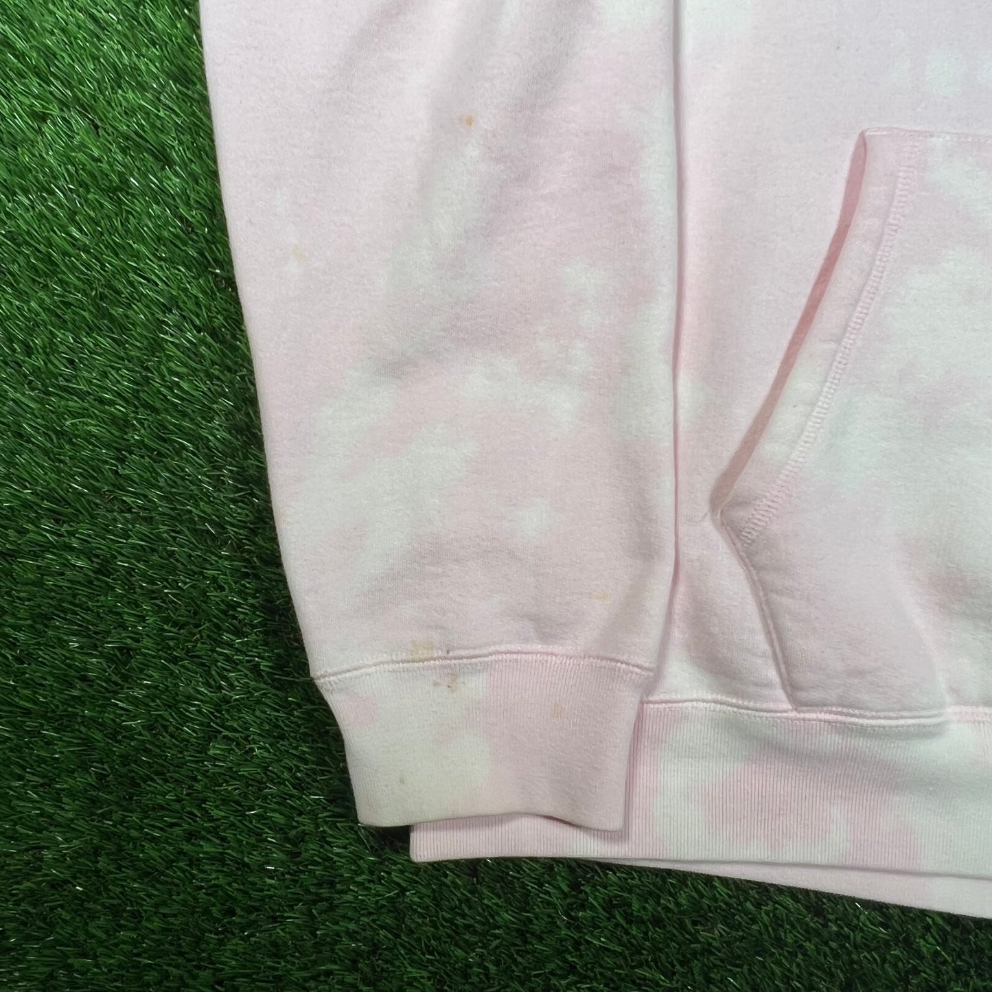 OVO Pink Tie Dye Half Zip Hoodie Size XL USED x15569