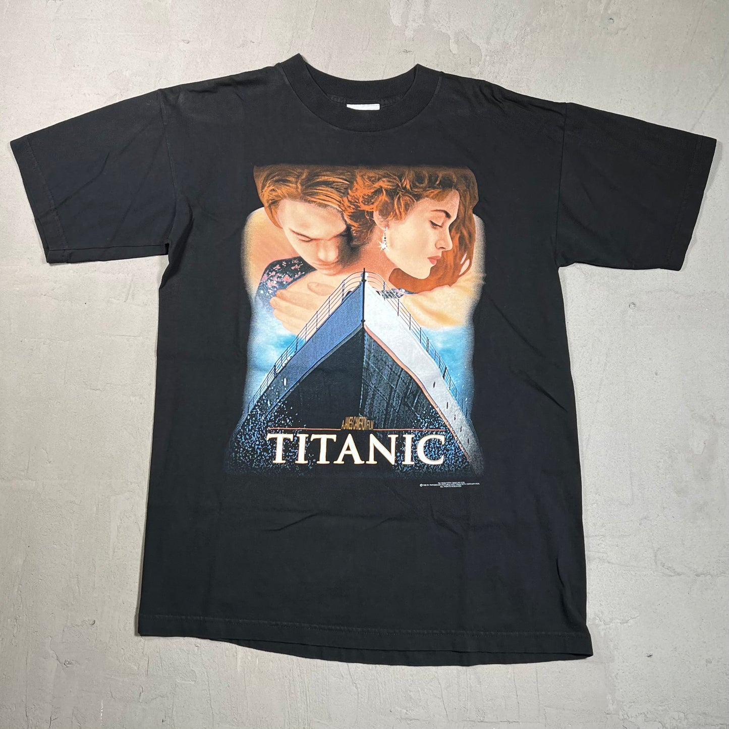 Titanic 1998 Promo Stanley Desantis Tag Tee Size Medium USED