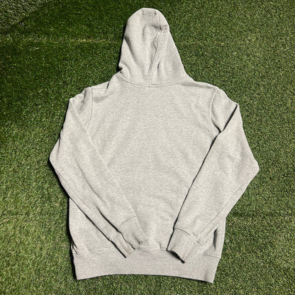 The North Face White Logo Grey Hoodie Size Small USED v16444