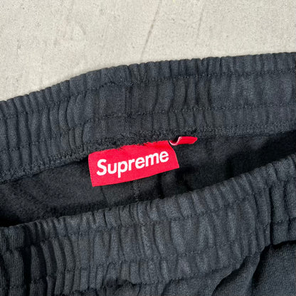 Supreme Washed Blue Logo Black Sweatpants (2026) Size Small NEW x18767