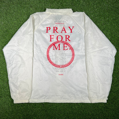 Kendrick Lamar Dam 2017 Tour White Jacket Size Large USED v14519