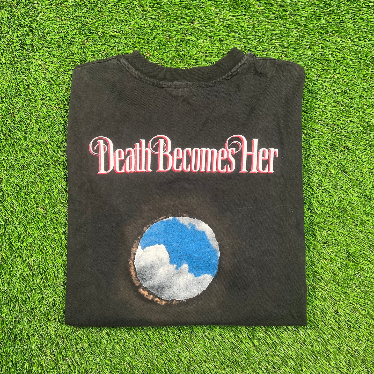 1992 Death Becomes Her Black Movie Promo Tee Size XL USED s20529