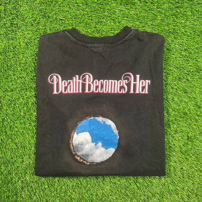 1992 Death Becomes Her Black Movie Promo Tee Size XL USED s20529