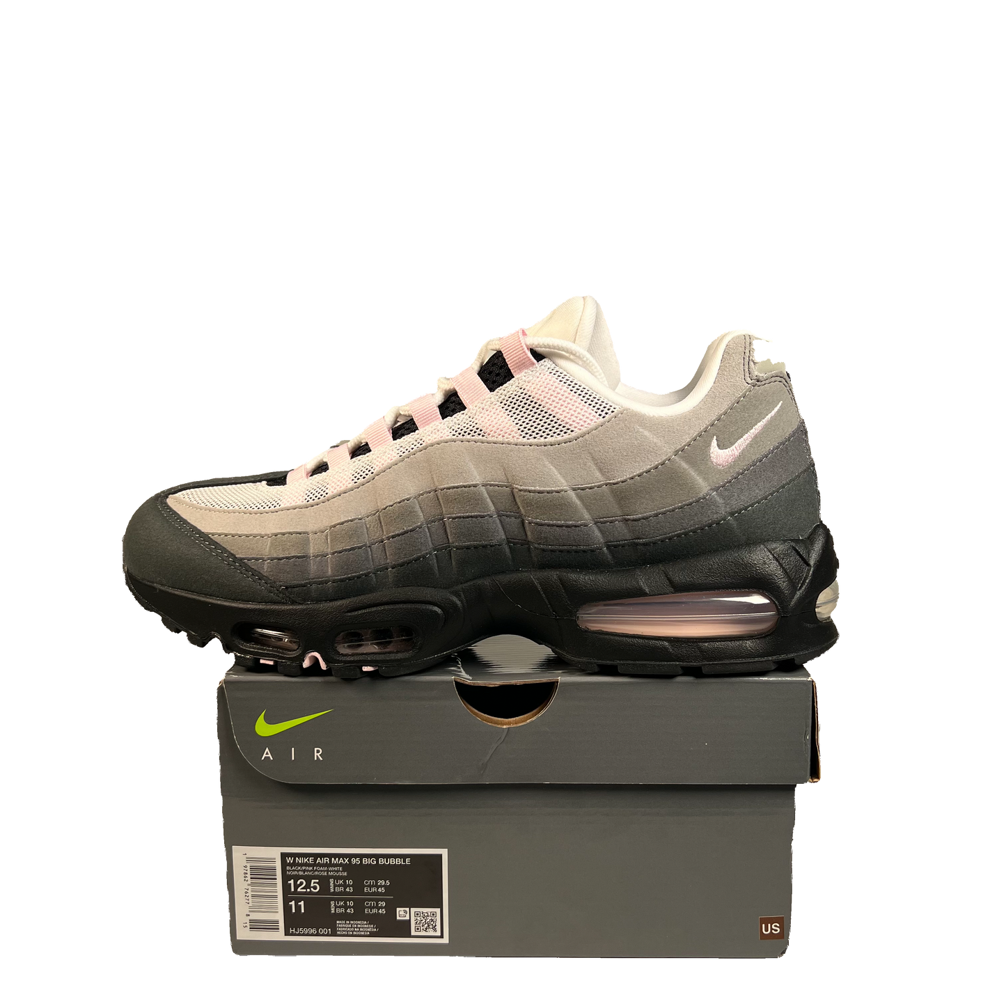 Nike Air Max 95 Big Bubble Pink Foam (2026) Size 11M/12.5W USED s22055