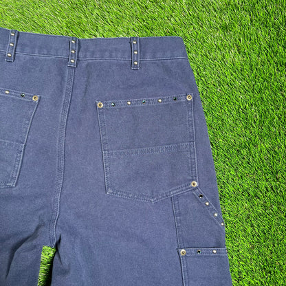 Supreme b.b. Simon Quilted Double Knee Painter Navy Pant Size 30 USED x16013