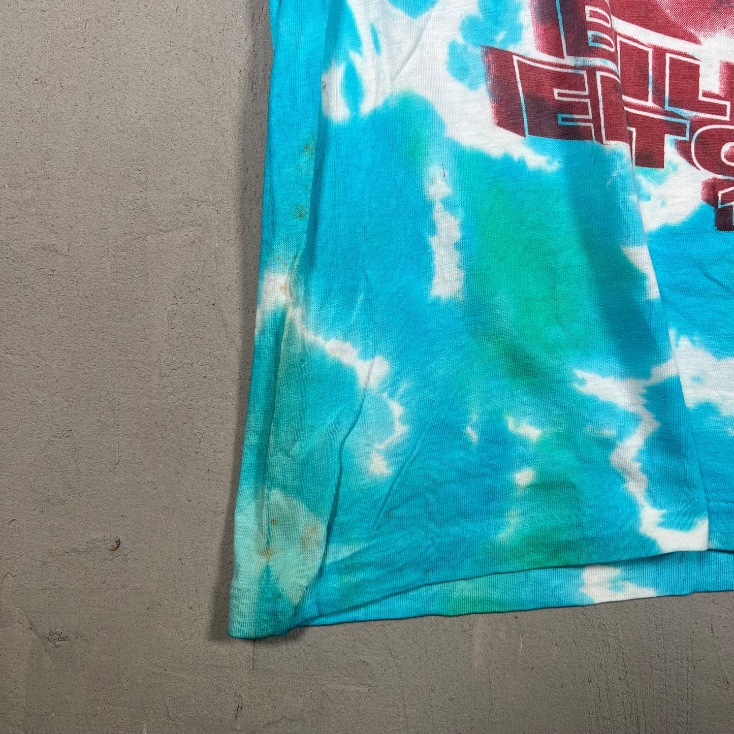 1994 Billy JoelElton John Once in A Lifetime Tour Blue Tie Dye Tee Size XL USED v19250