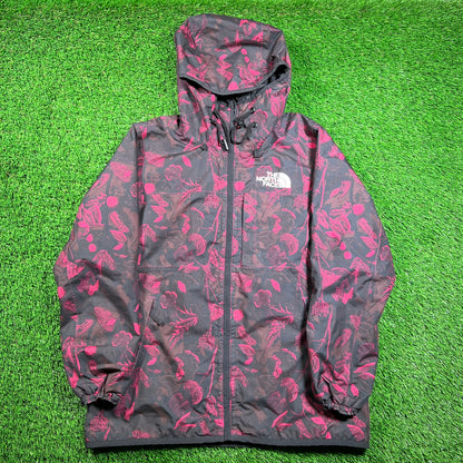 The North Face Dryvent Womens Superlu Insulated Floral Pink Jacket Size Medium USED v18501