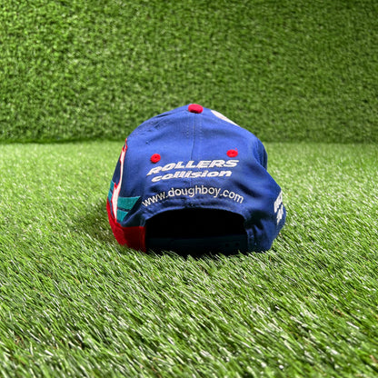 1990s Pillsbury Racing Blue AOP Hat USED v18020