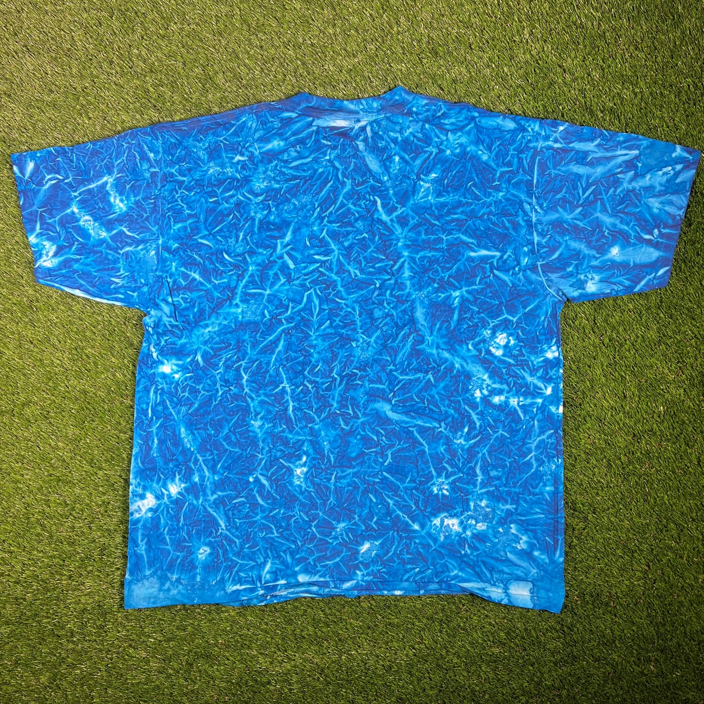 1990s Jamaica Water Pattern Tee Size XL USED v17539