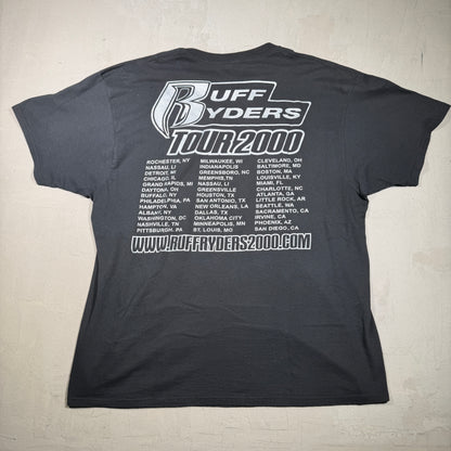 2000 Ruff Ryders Tour Black Tee Size XXL USED v17156