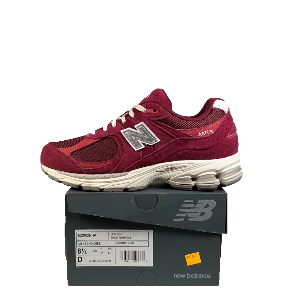 New Balance 2002R Bordeaux (2022) Size 8.5 USED s23433