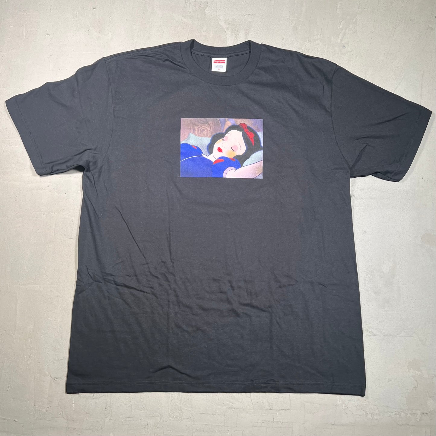Supreme Snow White Tee Black (2024) Size XL USED x17495