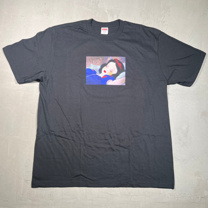 Supreme Snow White Tee Black (2024) Size XL USED x17495