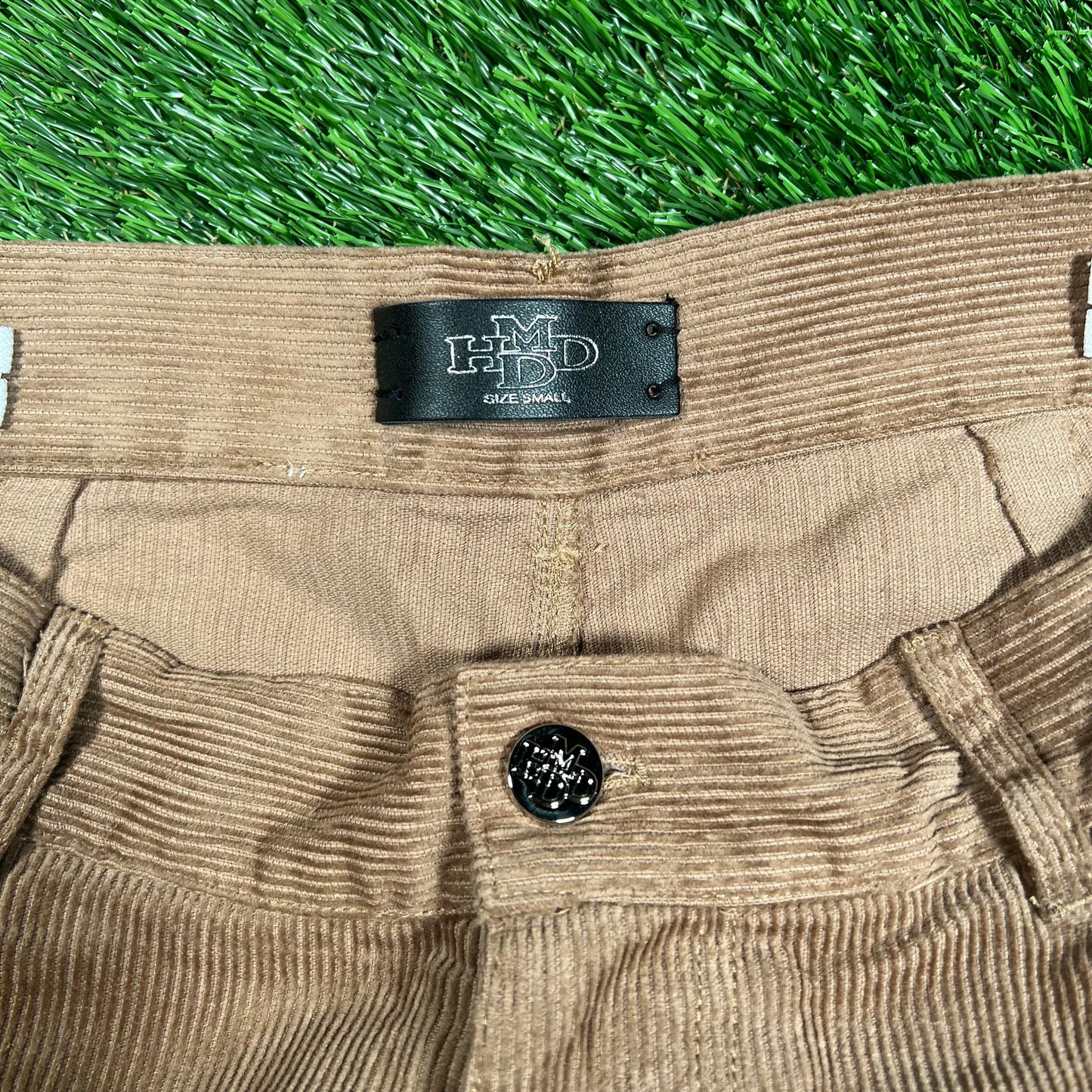 HMDD Patch Cord Double Knee Brown Patch Pants Size Small NEW x15877