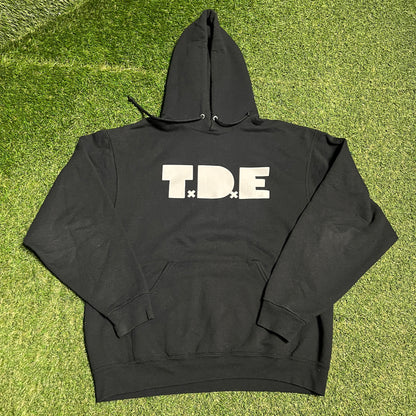 Kendrick Lamer TDE Black Hoodie Size Large USED v16292