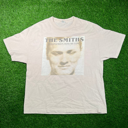 Y2K The Smiths Strange Ways Here We Come Cream Tee Size XL USED v18732