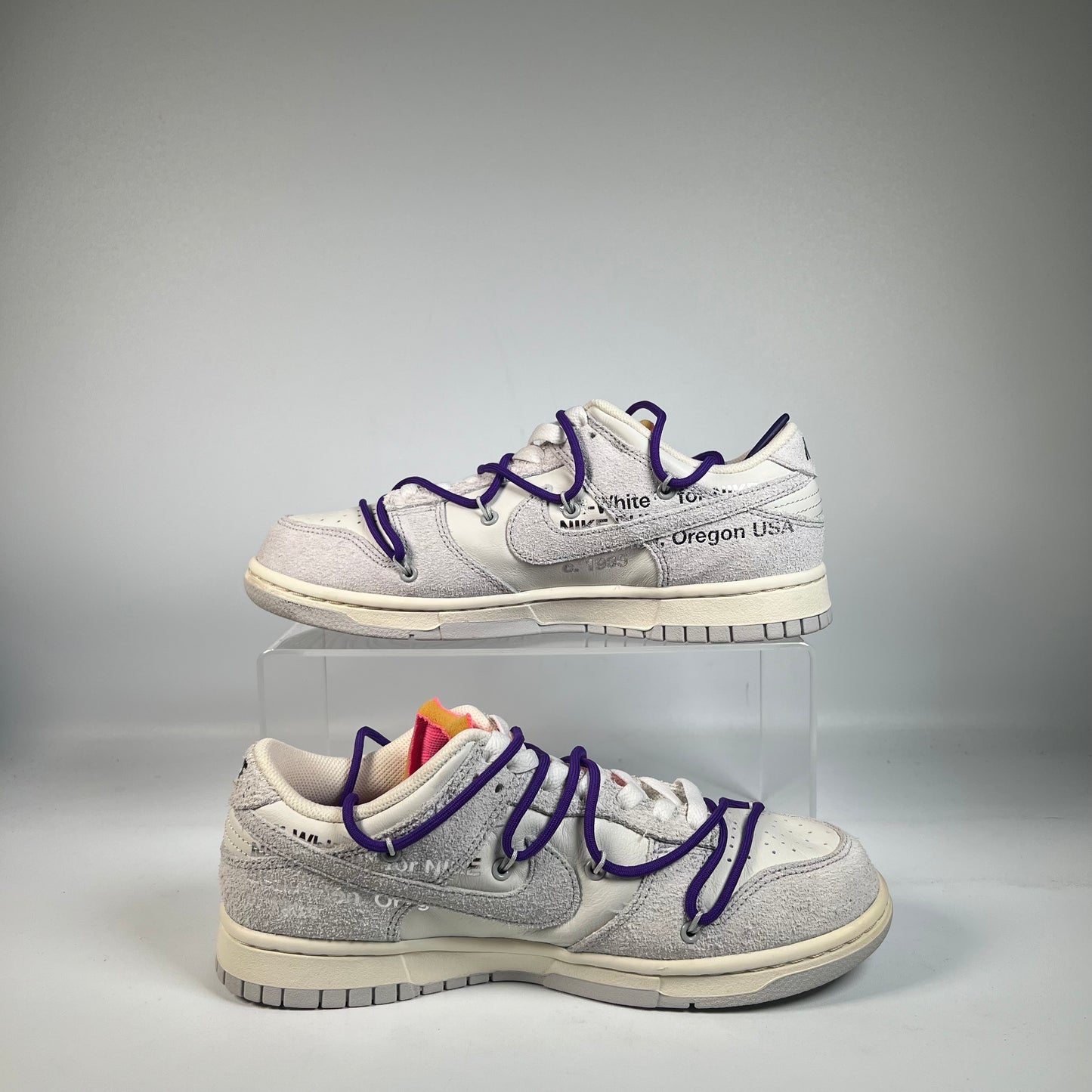 Nike Dunk Low Off White Lot 15 (2021) Size 8 USED s22010