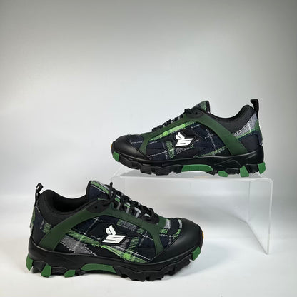 Sicko Eric Emanuel Green Plaid Hiking Boots (2026) Size 5 NEW s23472
