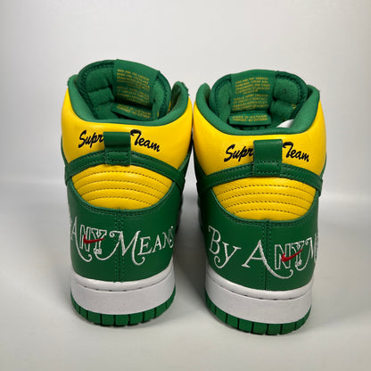 Nike SB Dunk High Supreme By Any Means Brazil (2022) Size 10 USED s17897