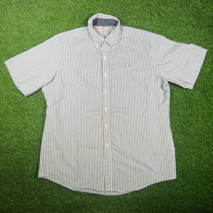 1986 Mcdonald Stripped Shirt Size XL USED v17427