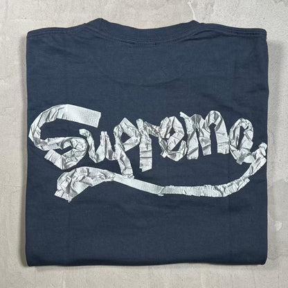 Supreme Tape Navy Blue Tee (2025) Size Small NEW x18532
