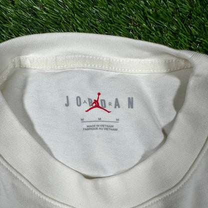 Jordan J Balvin Purple Jumpman White Tee Size Medium USED x14662