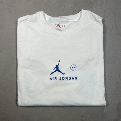 Jordan Fragment White Longsleeve Logo Tee Size Medium NEW x17461