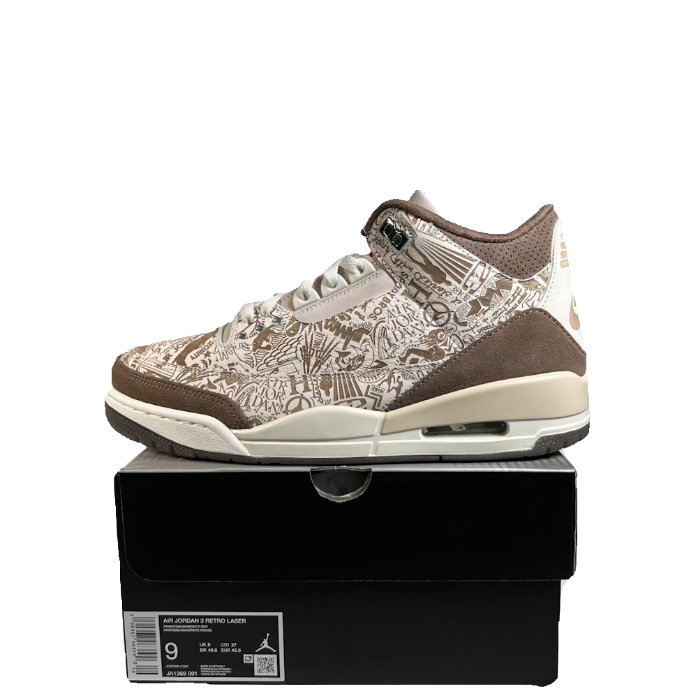 Jordan 3 Laser Palomono (2026) Size 9 NEW s23728
