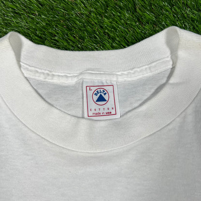 1995 Jerry Garcia Artwear Special Olympics White Tee Size Large USED v16609