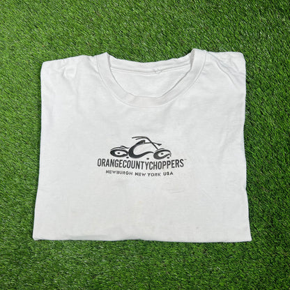 Y2K Orange County Choppers White Longsleeve Size XL USED v17346