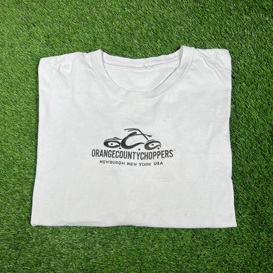 Y2K Orange County Choppers White Longsleeve Size XL USED v17346