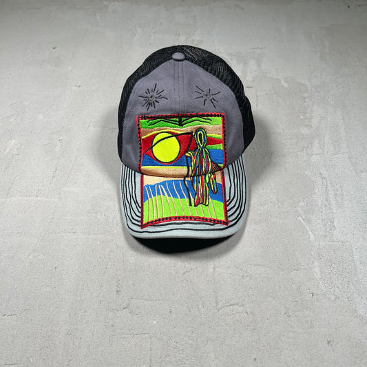 Supreme Reaper Mesh Back 6 Panel Grey (2025) USED x17302
