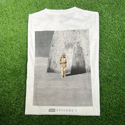 Uniqlo Star Wars Episode 1 White Tee Size XL NEW x15778