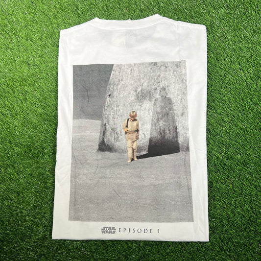 Uniqlo Star Wars Episode 1 White Tee Size XL NEW x15778