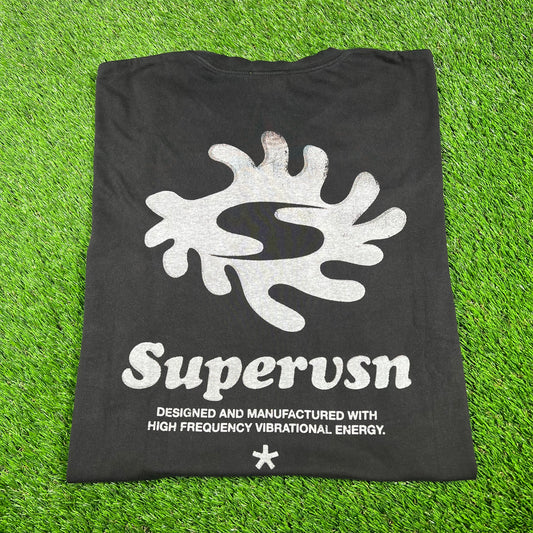 Supervsn High Frequency Black Tee Size XL USED x14704