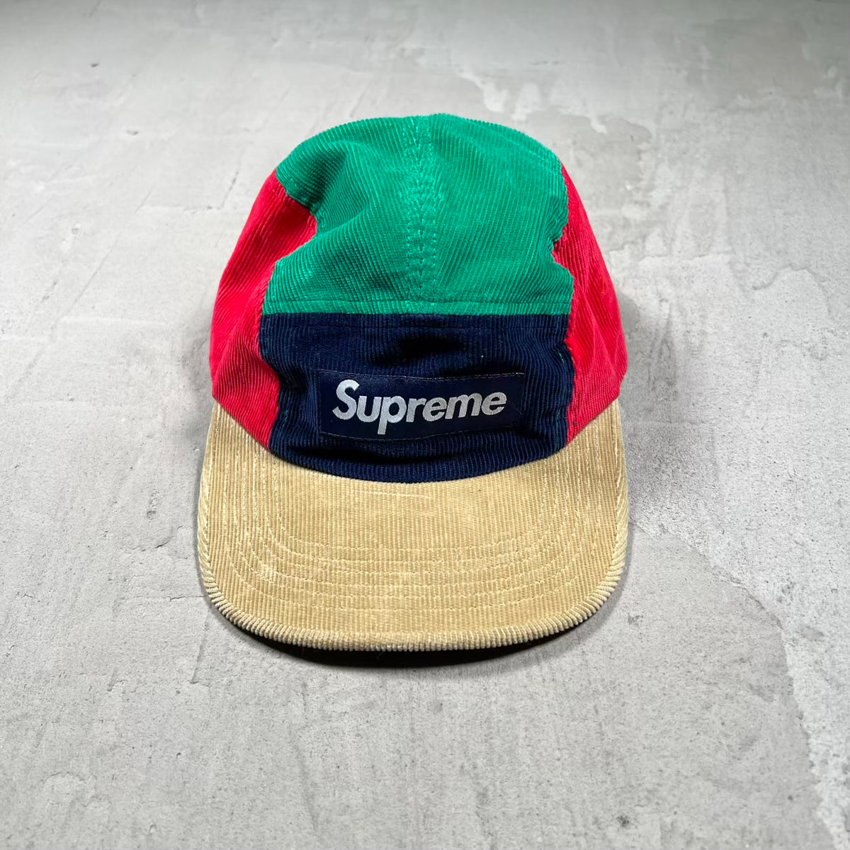 Supreme Corduroy Multicolor Camp Cap Hat (2023) USED x18556