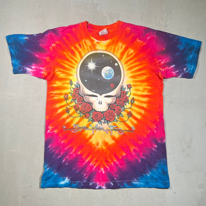 1992 Grateful Dead Space Your Face Tie Dye Tour Tee Size Large USED v16555