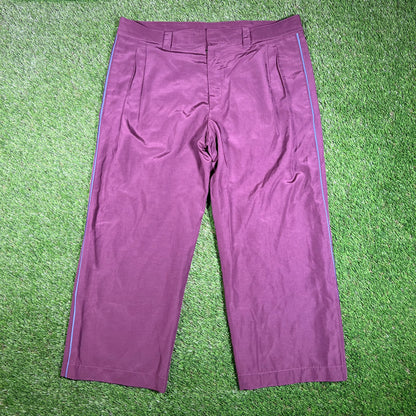 Salvatore Ferragamo Purple/Blue Piping Track Pants Size 38 USED v17770