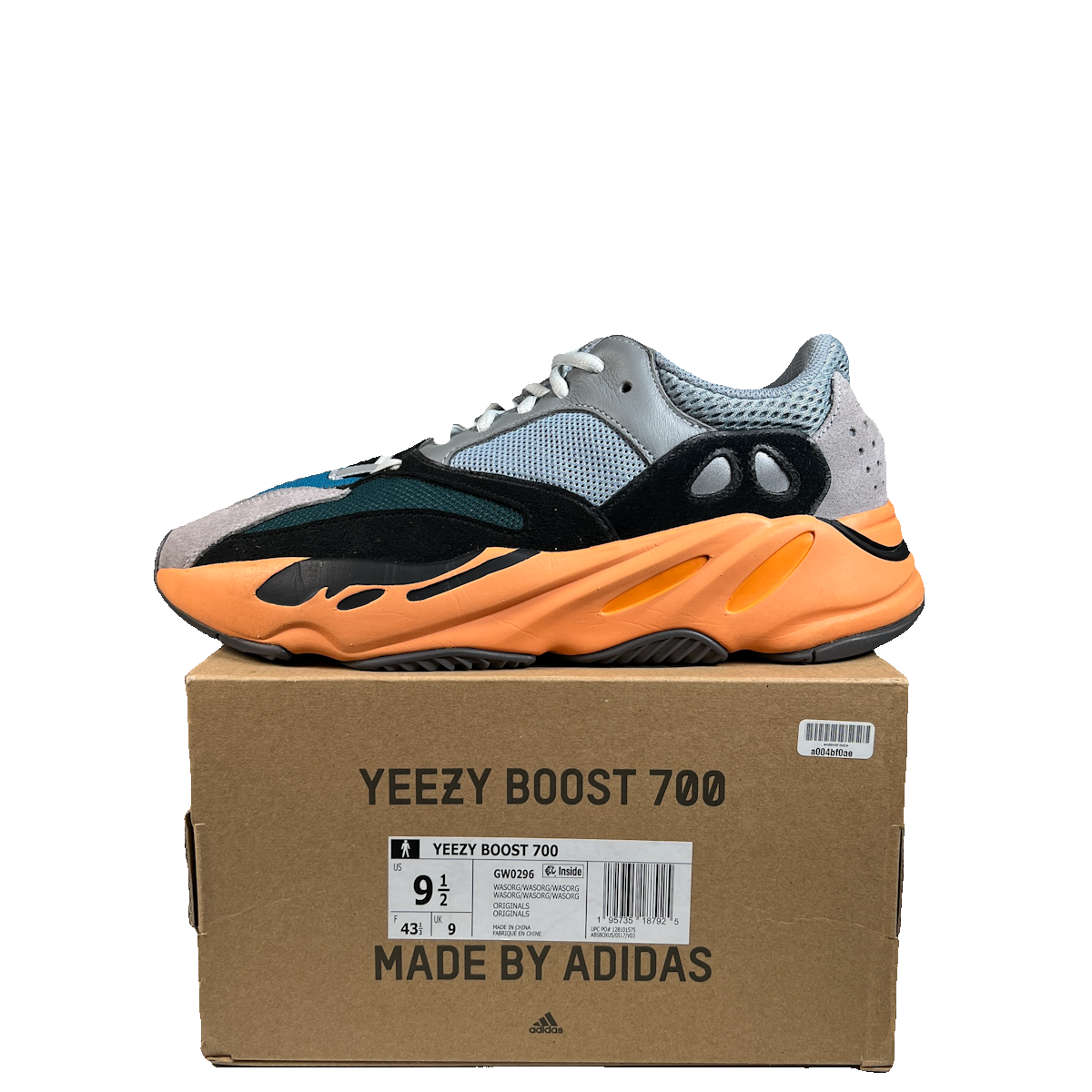Yeezy 700 Wash Orange (2021) Size 9.5 USED s23041
